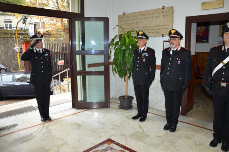 Visita del Generale di Divisione Antonio De Vita al Comando Provinciale Carabinieri di Frosinone