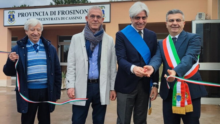 Provincia – Il presidente Antonio Pompeo riapre la sede decentrata di Cassino dell’Amministrazione provinciale