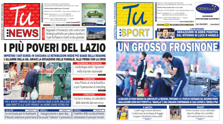 I nuovi numeri di ‘Tu News’ e ‘Tu Sport’: sfogliali gratuitamente