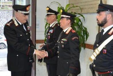 Visita del Generale di Corpo d’Armata Enzo Bernardini al Comando Provinciale Carabinieri di Frosinone