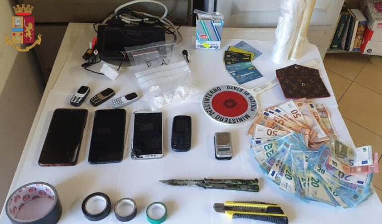 Cassino – La Polizia esegue un arresto per spaccio di sostanze stupefacenti