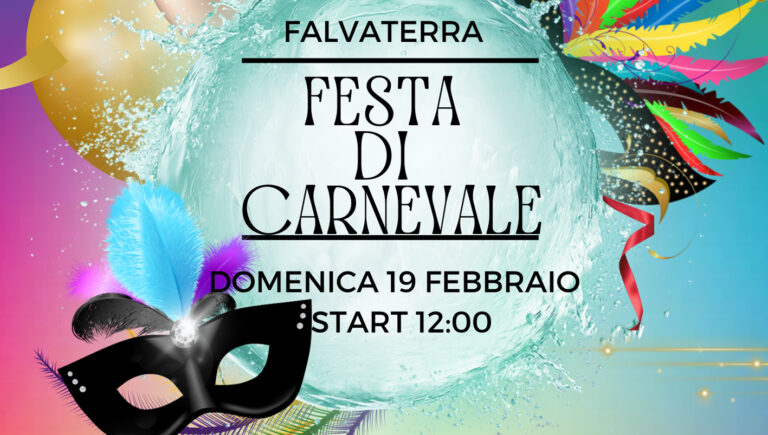 Falvaterra – Domenica 19 febbraio l’appuntamento con la festa di Carnevale in Piazza Umberto I