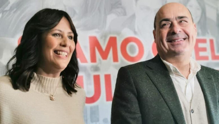 Regionali, Zingaretti a Frosinone a sostegno di Sara Battisti: “D’Amato presidente per non consegnare il Lazio alle destre”