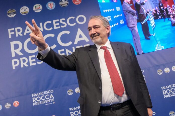 francesco rocca presidente regione lazio