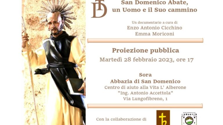 Un Uomo e il Suo Cammino: martedì la proiezione del documentario su San Domenico Abate