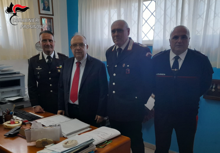 Luciano d’Emmanuele in visita ai Carabinieri di San Donato Val di Comino