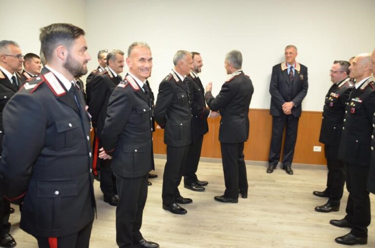 Visita del Generale Antonio De Vita al Comando Provinciale Carabinieri di Frosinone