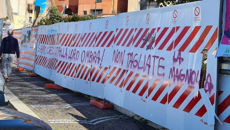 Frosinone, vandalismo sul cantiere di largo Turriziani