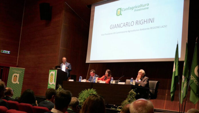 Regione Lazio, Confagricoltura Frosinone augura buon lavoro al nuovo assessore alle Politiche agricole, Giancarlo Righini