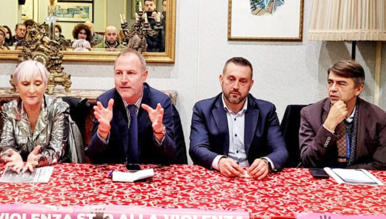 Da sinistra Rossella Testa, Pasquale Ciacciarelli, Dino Iannarilli e Giovanni Bortone - Lega Frosinone