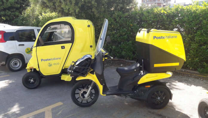 Poste Italiane, mezzi aziendali elettrici - SITO