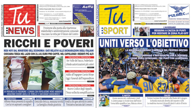 tu news e tu sport del 28-4-23