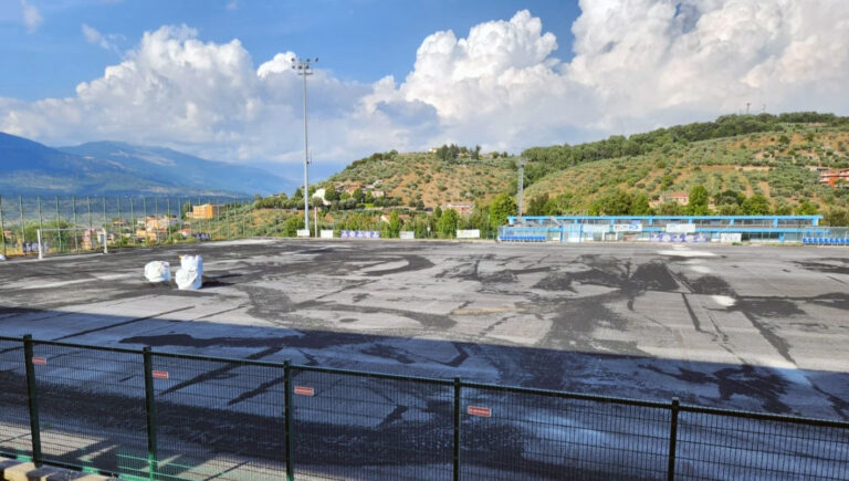 Boville Ernica – Riprendono i lavori per il nuovo manto sintetico presso il campo sportivo Montorli