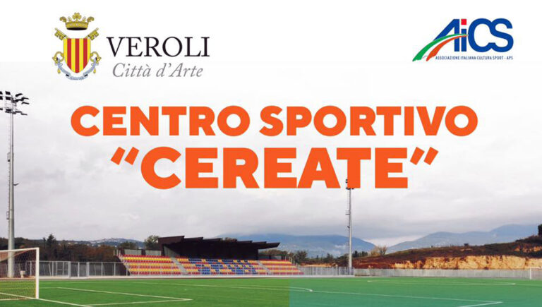 Nuovo Cereate di Veroli: domani il taglio del nastro del centro sportivo