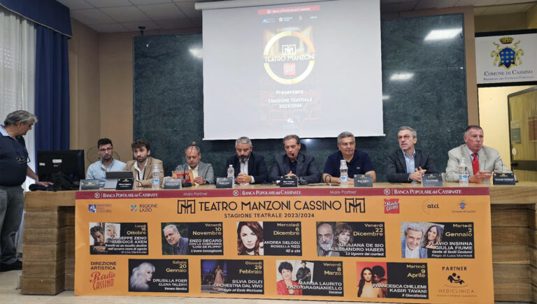 Cassino – Il Teatro Manzoni ha presentato il cartellone della stagione teatrale 2023/2024