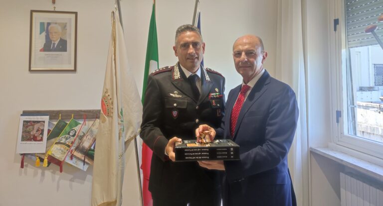 Frosinone, il Sindaco Mastrangeli incontra il comandante provinciale dei Carabinieri, col. Gabriele Mattioli