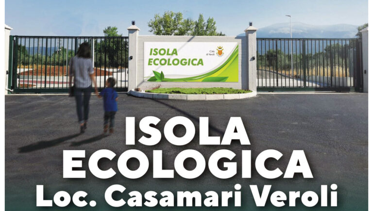 Veroli – Sabato 30 settembre l’inaugurazione dell’isola ecologica a Casamari