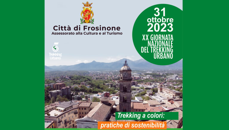 Giornata nazionale del trekking urbano: il programma dell’iniziativa a Frosinone