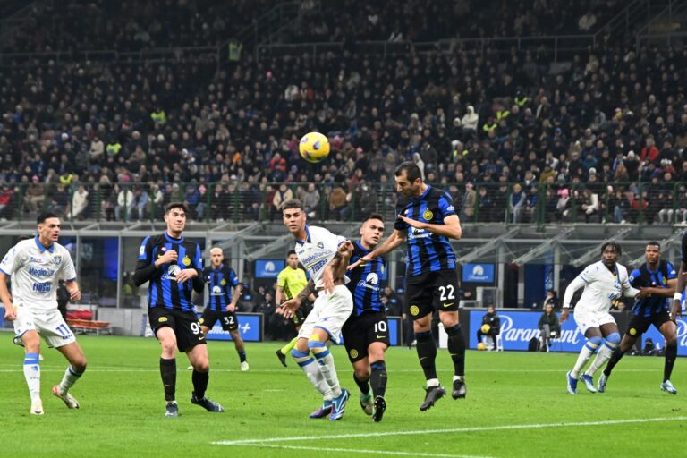 Inter-Frosinone 2-0, i giallazzurri si arrendono alla capolista