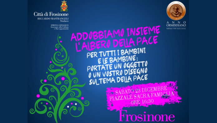 Frosinone, nel cuore del quartiere Scalo, un albero per la pace - SITO