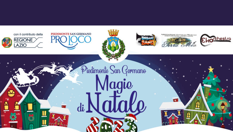 Piedimonte San Germano – Al via gli eventi natalizi: dal Villaggio di Babbo Natale, ai mercatini artigianali, le luminarie e tante iniziative per i più piccoli