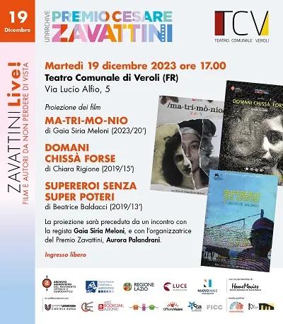 Veroli, il Premio Zavattini UnArchive arriva in paese. Domani appuntamento al teatro comunale