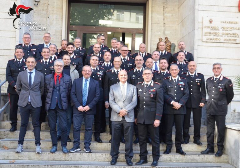 Visita del Procuratore della Repubblica di Frosinone presso i comandi provinciali dei carabinieri e dei vigili del fuoco
