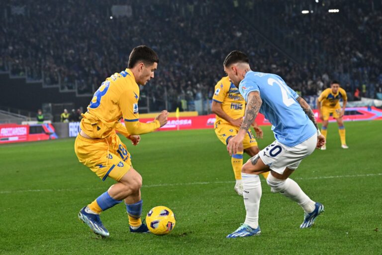 Lazio-Frosinone 3-1, settima sconfitta di fila esterna per i giallazzurri