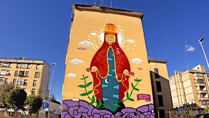 Murales raffigurante Sant’Agata - SITO