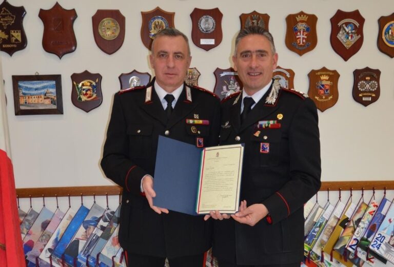 L’Appuntato Scelto Paolo Rocchi lascia l’Arma dei Carabinieri dopo 36 anni