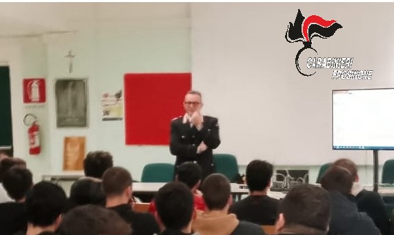 I Carabinieri di Anagni incontrano gli studenti dell’istituto tecnico industriale statale Don Giuseppe Morosini