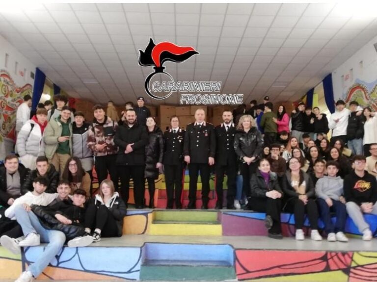 Cultura della legalità: carabinieri nelle scuole di Anagni