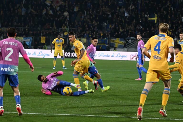 Frosinone-Milan 2-3, partita ricca di emozioni allo Stirpe