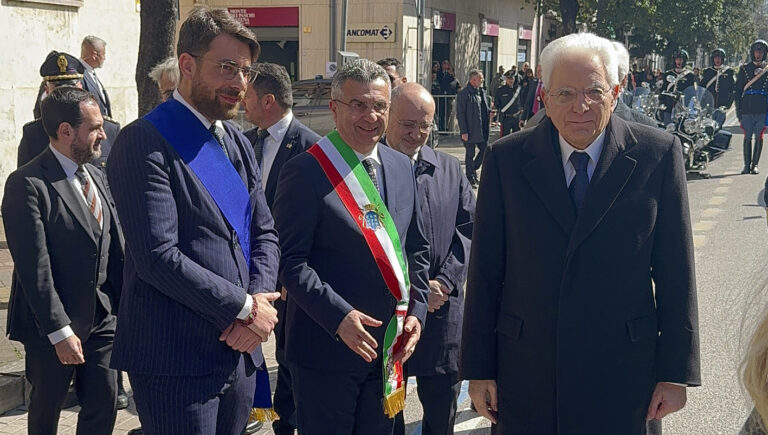 Provincia – Il Presidente Luca Di Stefano partecipa alla visita del Presidente della Repubblica, Sergio Mattarella a Cassino e Ferentino