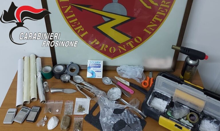 Veroli – In auto con la droga: 38enne arrestato dai Carabinieri
