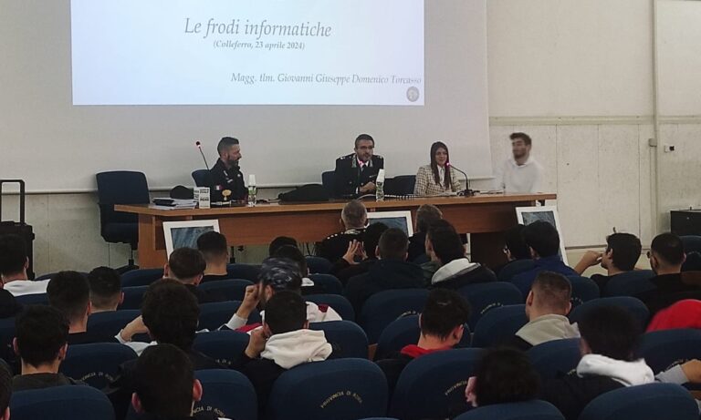 Il R.I.S sale in cattedra all’Itis di Colleferro