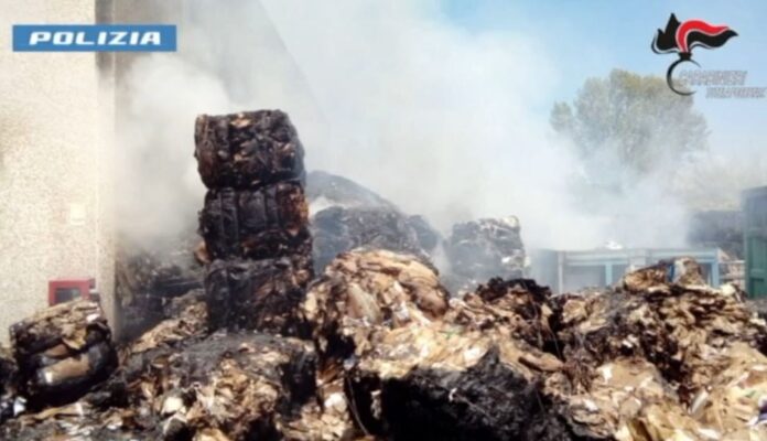 rifiuti incendio mecoris