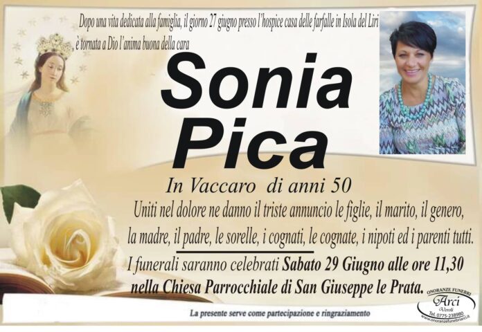 arci sonia pica veroli