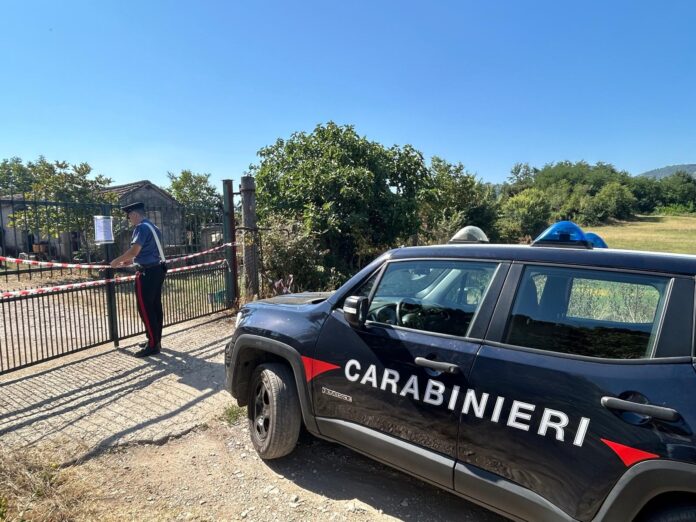 CARABINIERI COLLEFERRO sequestro area
