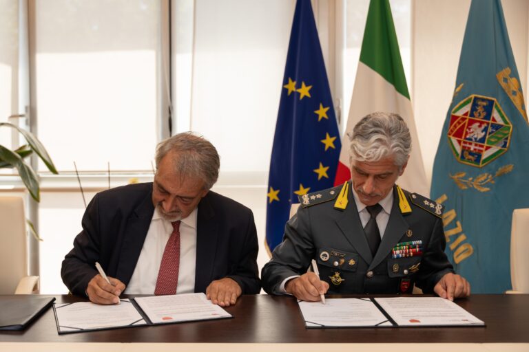 Siglato un protocollo d’intesa tra la Regione e il comando della GDF Lazio