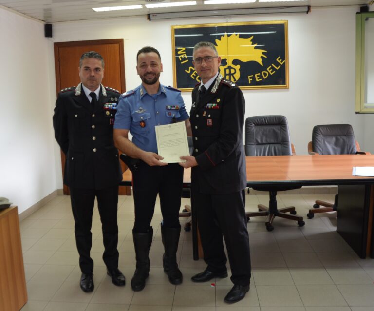Il comandante Provinciale dei Carabinieri visita la Compagnia di Alatri