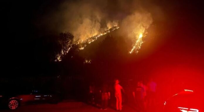 incendio monte cairo