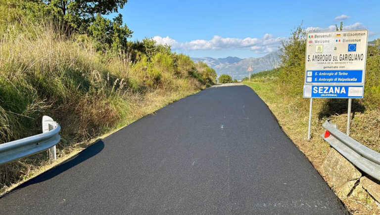 Provincia – Procedono i lavori di manutenzione straordinaria sulla SP n. 176 ‘Accesso Sud a Sant’Ambrogio’