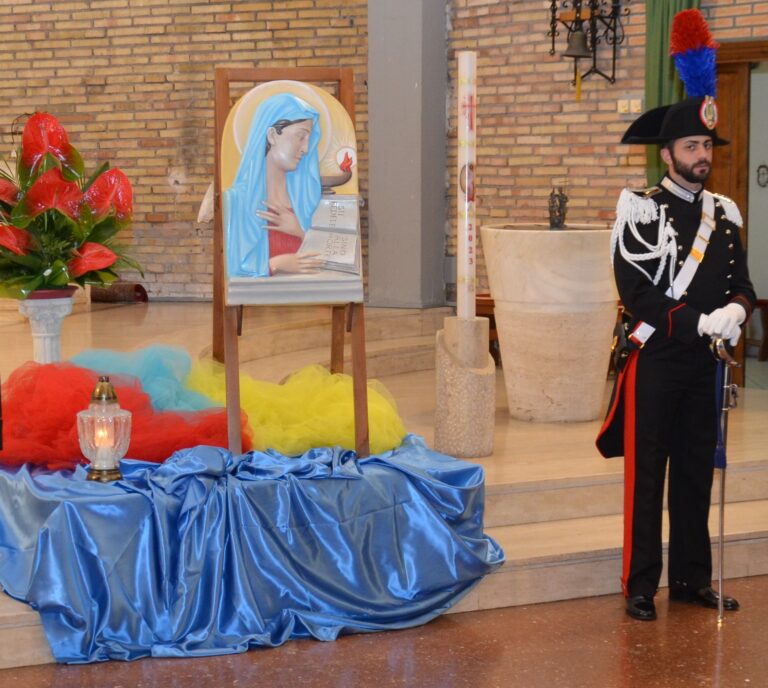 Frosinone – Il 21 novembre Santa Messa in onore della Celeste Patrona dell’Arma  “Maria Virgo Fidelis”