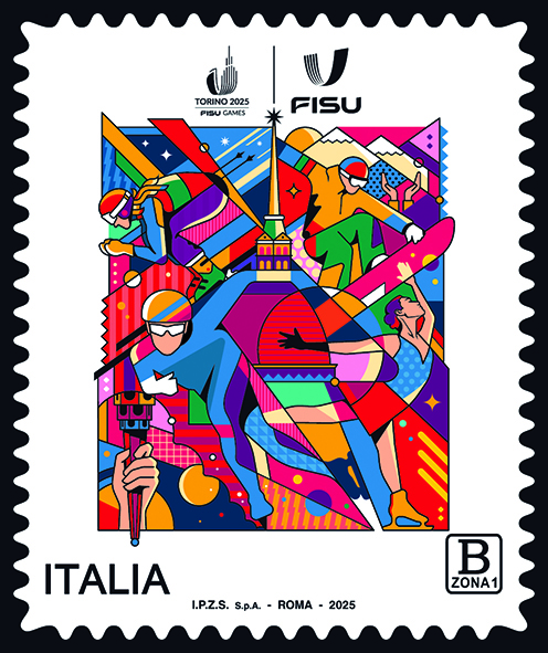 UNIVERSIADI di TORINO francobollo Poste Italiane