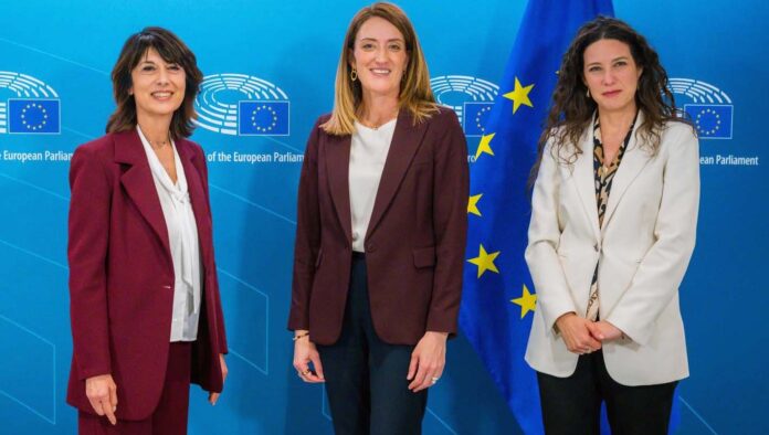Roberta Angelilli-Roberta Metsola-Antonella Sberna Roberta Angelilli-Roberta Metsola-Antonella Sberna