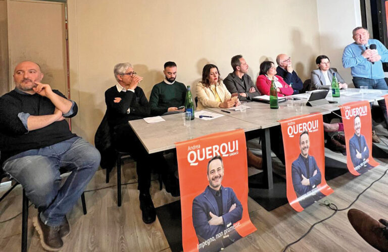 andrea querqui presentazione liste 2025 candidato sindaco ceccano centrosinistra
