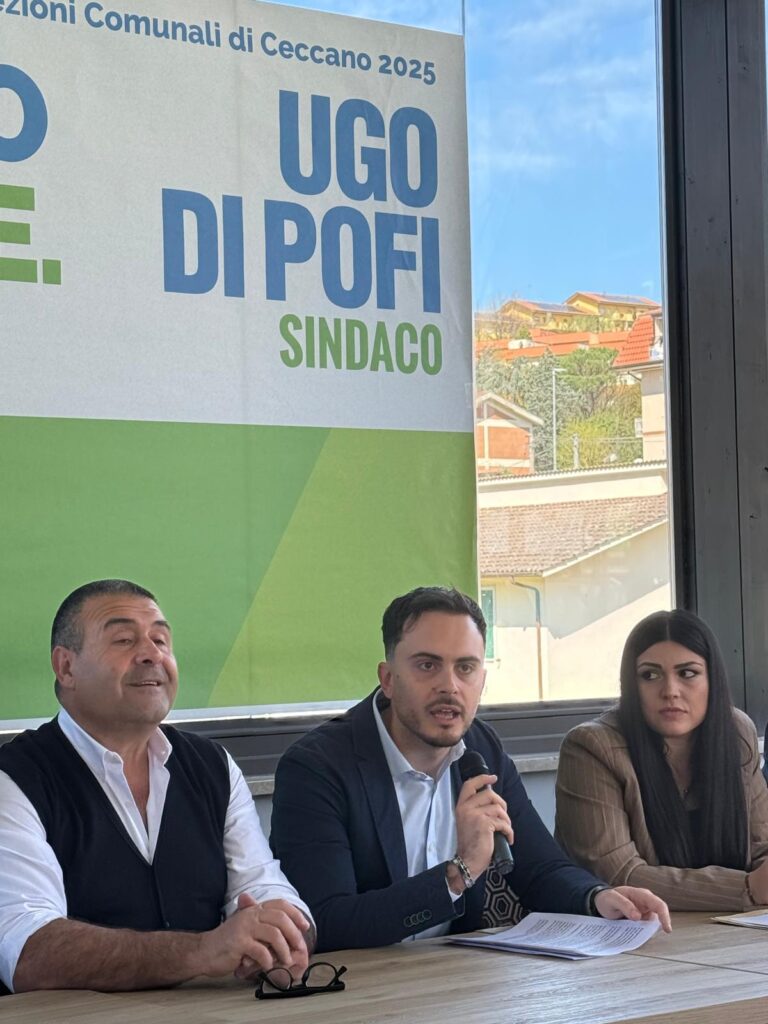 presentazione candidato sindaco ceccano ugo di pofi fratelli d'italia fdi