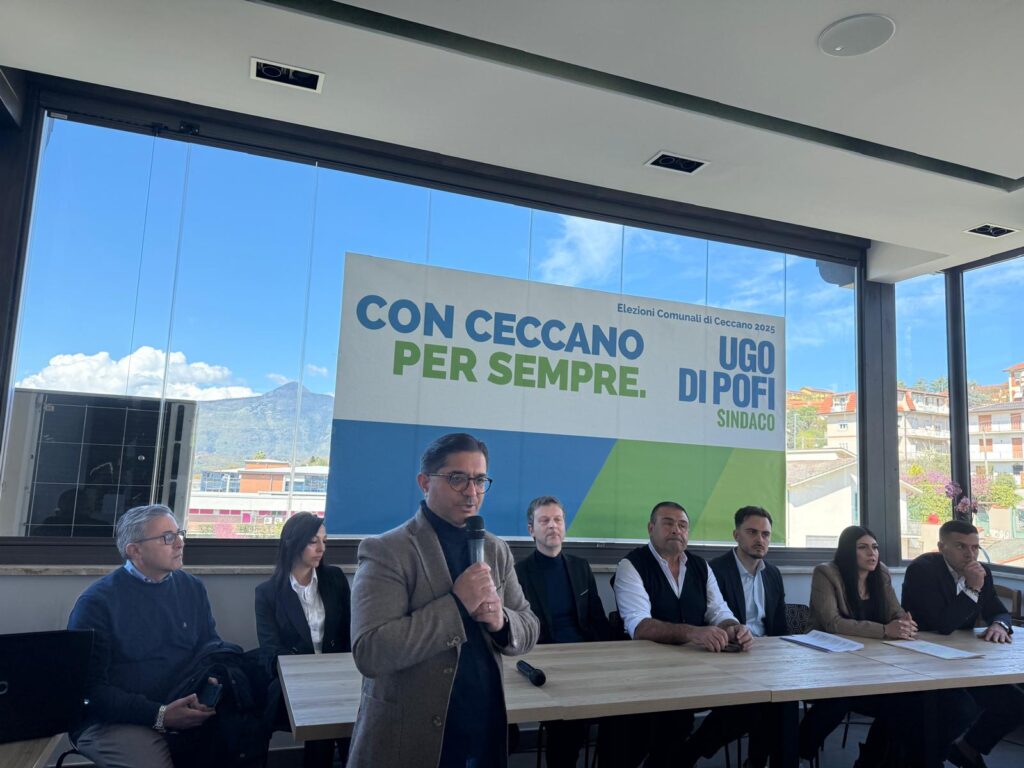 presentazione candidato sindaco ceccano ugo di pofi fratelli d'italia fdi