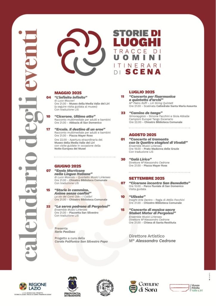 Sora - “Storie di luoghi, tracce di uomini: itinerari in scena”